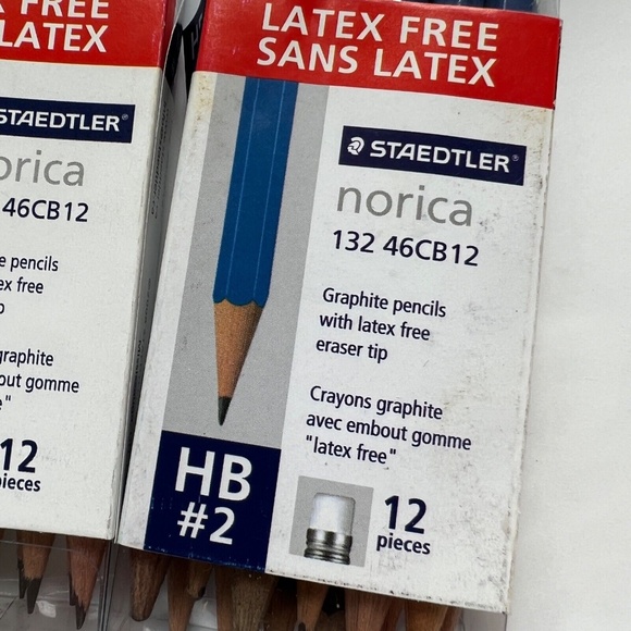 Staedtler Norica 132 46CB12 HB #2 Pre Sharpened Pencils 3 Sets of 12 Graphite - Picture 7 of 9